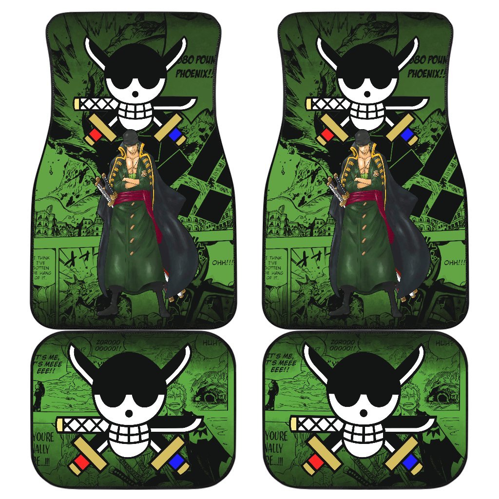 Roronoa Zoro Tokyo Ghoul Car Floor Mats Manga Mixed Anime Green-Gear Wanta