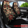 Roses Sugar Skull Car Seat Covers Gift Idea NH1911-Gear Wanta