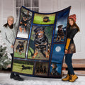 Rottweiler Dog Fleece Blanket Funny-Gear Wanta