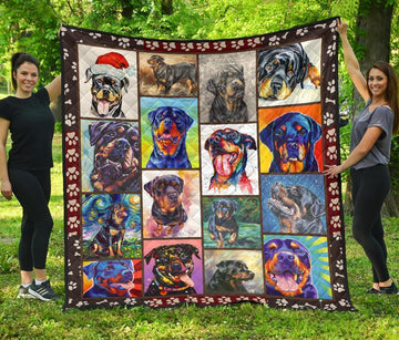 Rottweiler Dog Quilt Blanket Amazing-Gear Wanta