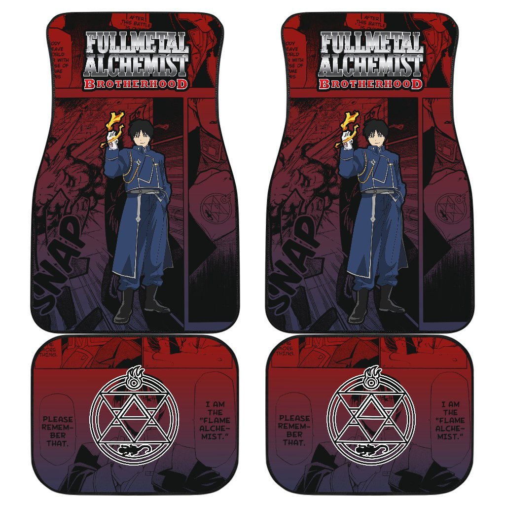 Roy Mustang Fullmetal Alchemist Brotherhood Car Floor Mats Anime-Gear Wanta