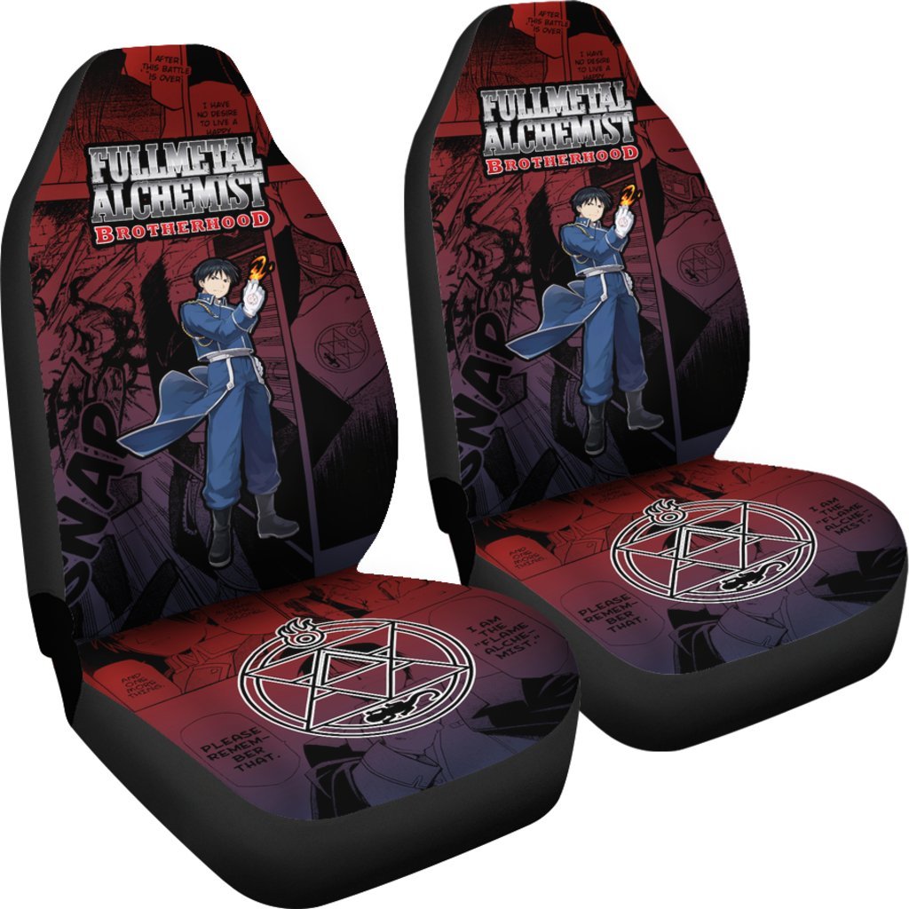 Roy Mustang Fullmetal Alchemist Brotherhood Car Seat Covers For Best Fan Anime-Gear Wanta