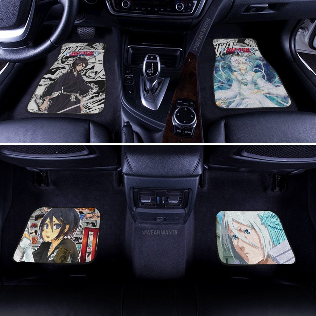 Rukia Kuchiki Bankai Car Floor Mats Custom Anime Bleach Car Accessories-Gear Wanta