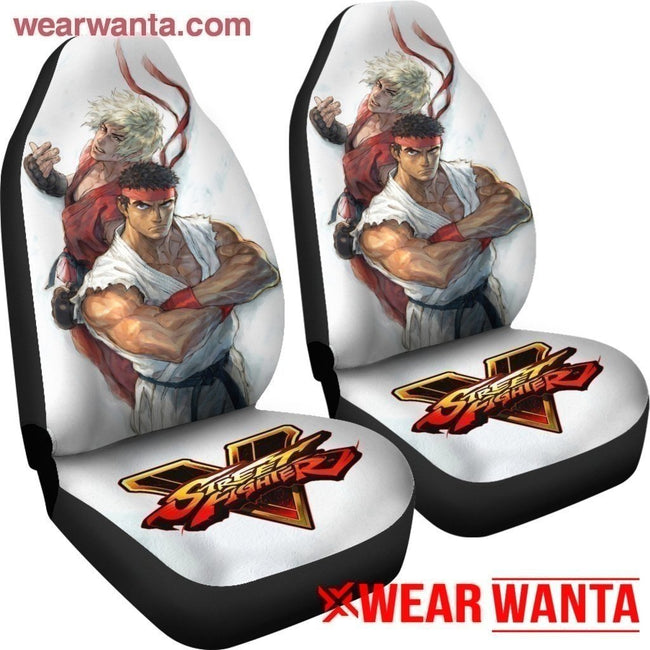 Ryu Vs Ken Street Fighter V Car Seat Covers For MN05-Gear Wanta