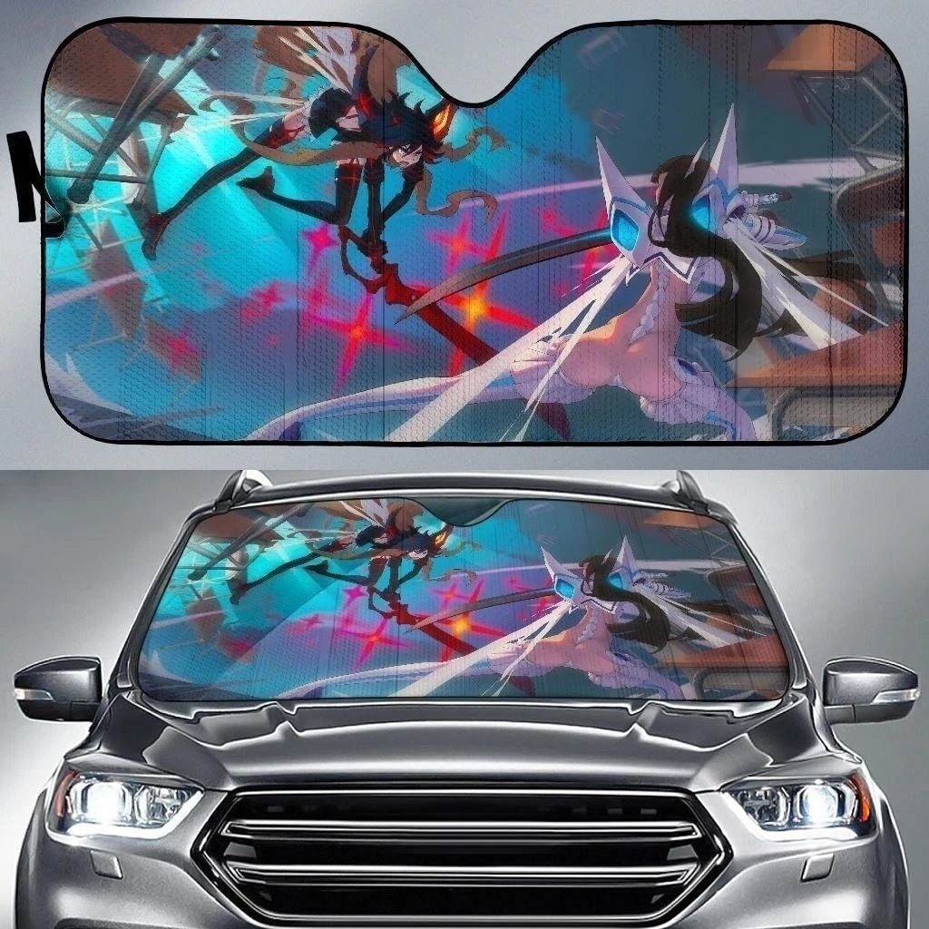 Ryuko Matoi vs Satsuki Kiryuin Anime Car Sun Shade NH08-Gear Wanta