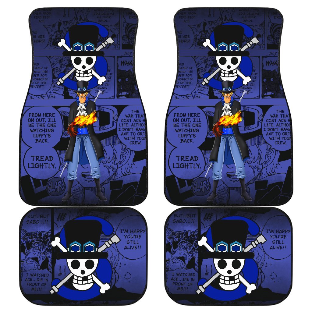 Sabo One Piece One Piece Car Floor Mats Manga Mixed Anime Cool-Gear Wanta