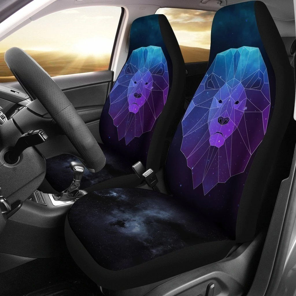 Sad Lion Face Neon Car Seat Covers LT03-Gear Wanta