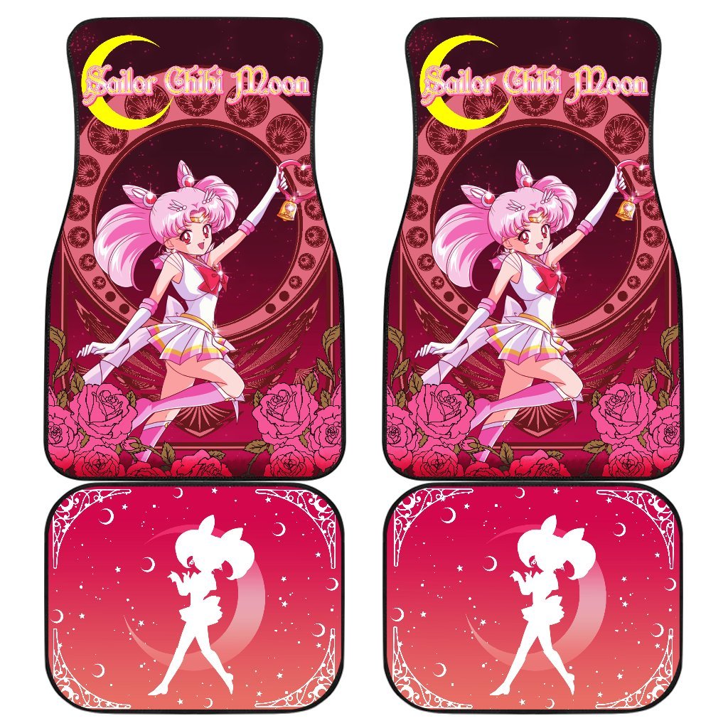 Sailor Chibi Characters Sailor Moon Main Car Floor Mats Vintage Style Anime-Gear Wanta