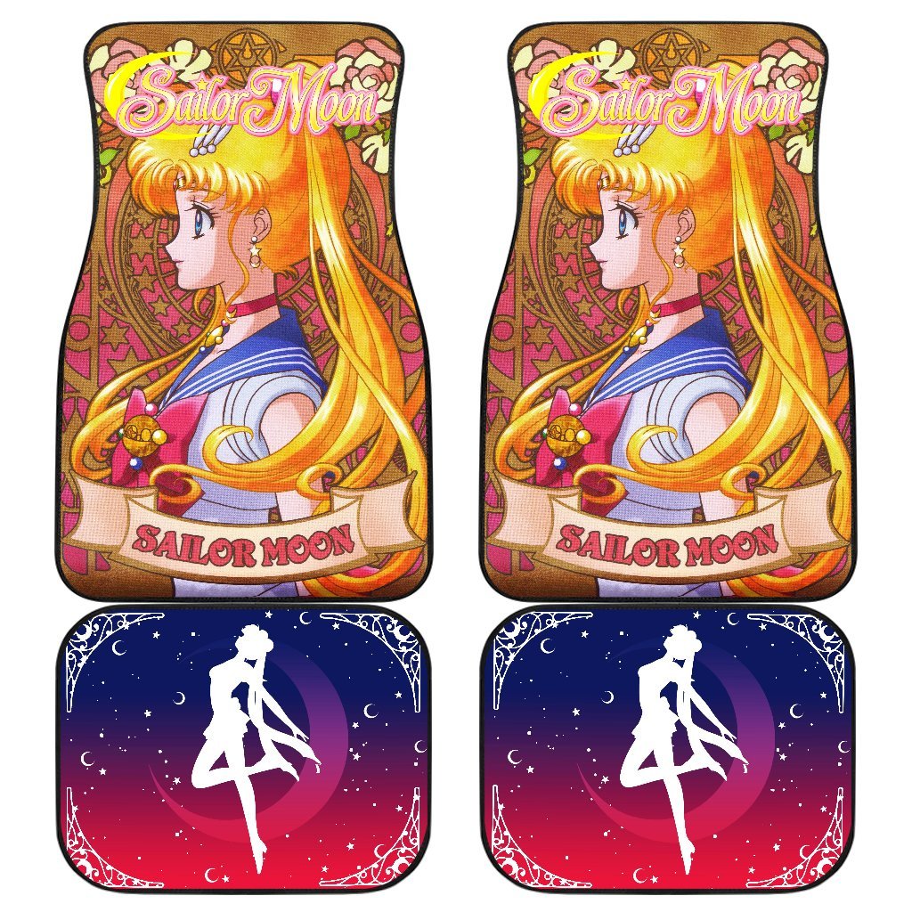 Sailor Moon Characters Sailor Moon Main Car Floor Mats Vintage Style Anime-Gear Wanta