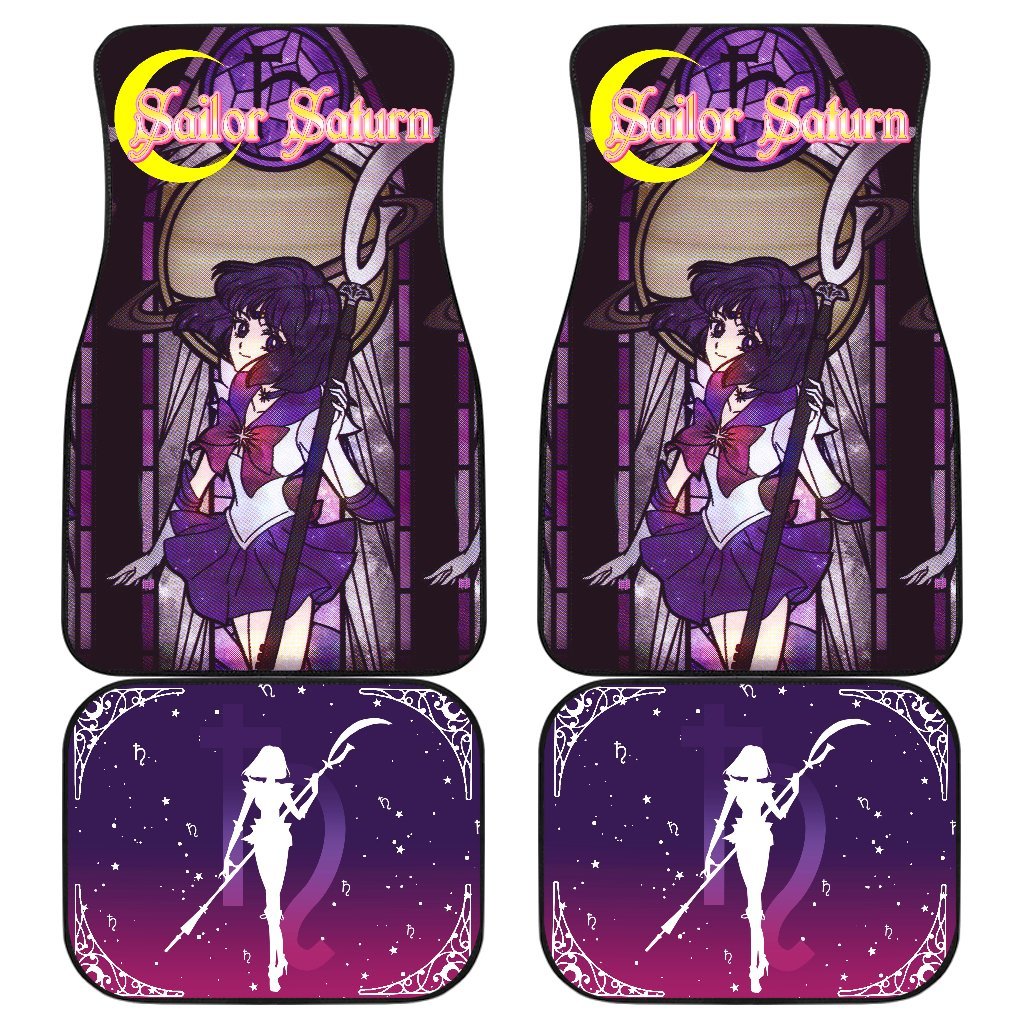 Sailor Saturn Characters Sailor Moon Main Car Floor Mats Vintage Style Anime-Gear Wanta