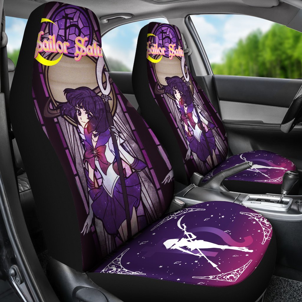 Sailor Saturn Characters Sailor Moon Main Car Seat Covers Vintage Style Anime-Gear Wanta