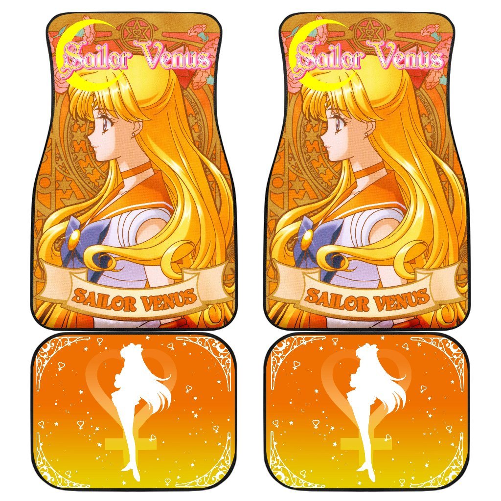 Sailor Venus Characters Sailor Moon Main Car Floor Mats Vintage Style Anime-Gear Wanta