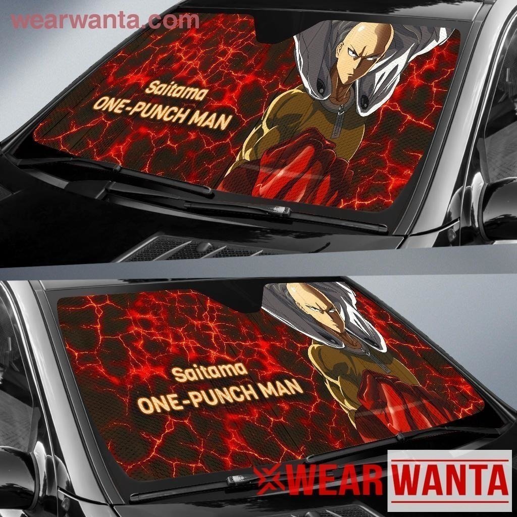 Saitama One Punch Man Anime Car Sun Shade NH07-Gear Wanta