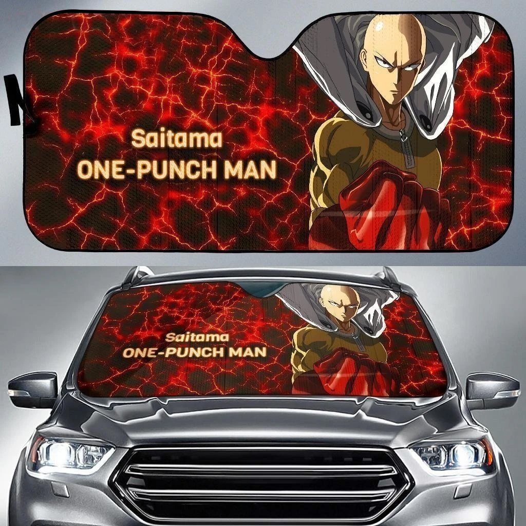 Saitama One Punch Man Anime Car Sun Shade NH07-Gear Wanta