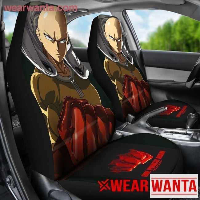Saitama One Punch Man Anime Manga Car Seat Covers LT03-Gear Wanta