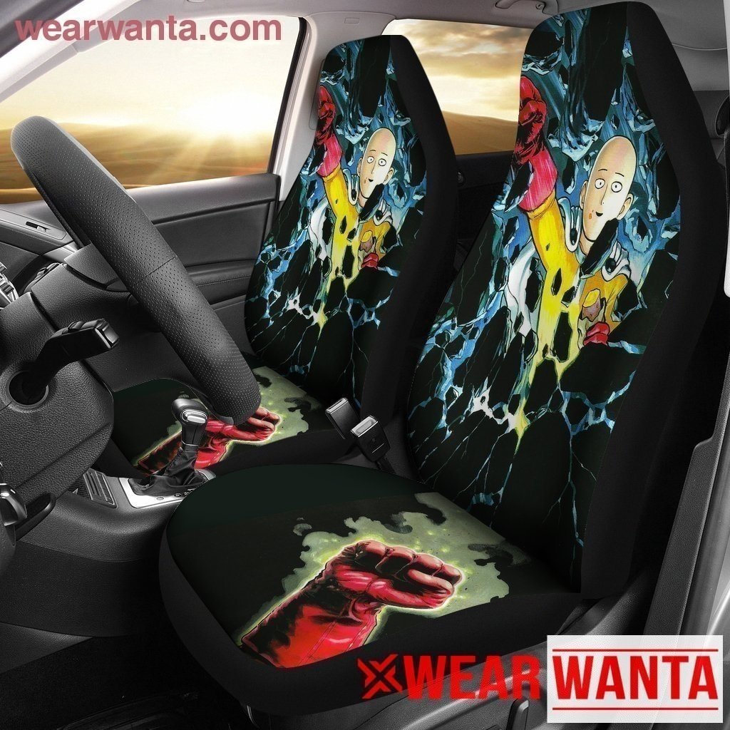 Saitama Punches One Punch Man Car Seat Covers LT03-Gear Wanta