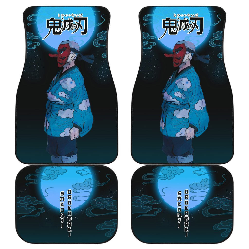 Sakonji Demon Slayer Under The Moon Car Floor Mats Anime-Gear Wanta