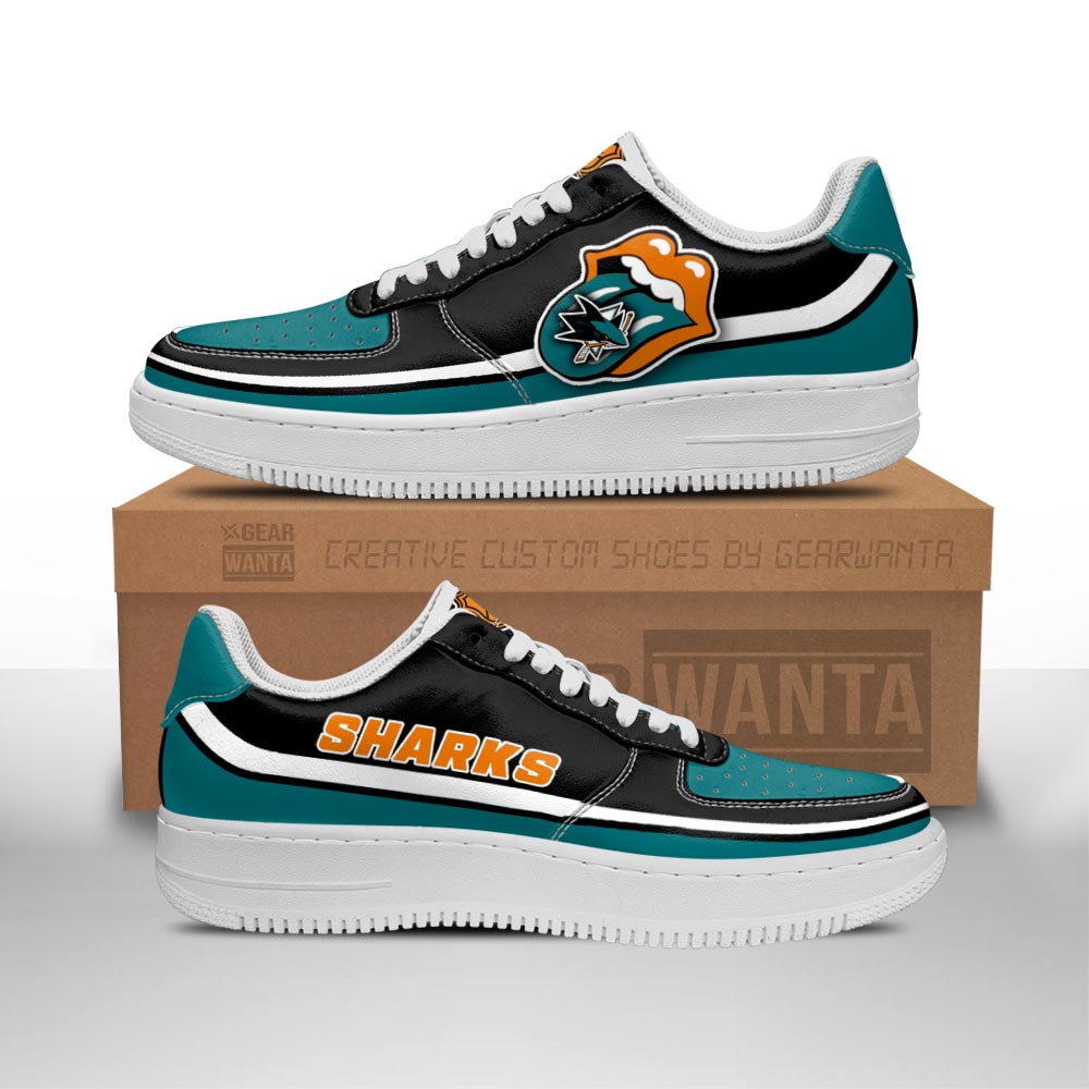 San Jose Sharks Sneakers Custom Force Shoes Sexy Lips For Fans-Gear Wanta