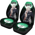 Sanemi Demon Slayer Under The Moon Car Seat Covers Custom Anime Car Accessories-Gear Wanta