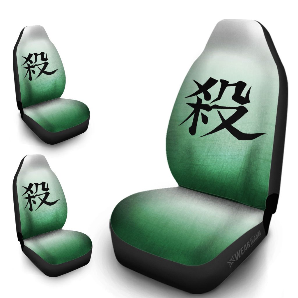 Sanemi Shinazugawa Car Seat Covers Custom Sanemi Shinazugawa Uniform Demon Slayer Anime Car Accessories Anime Gifts-Gear Wanta