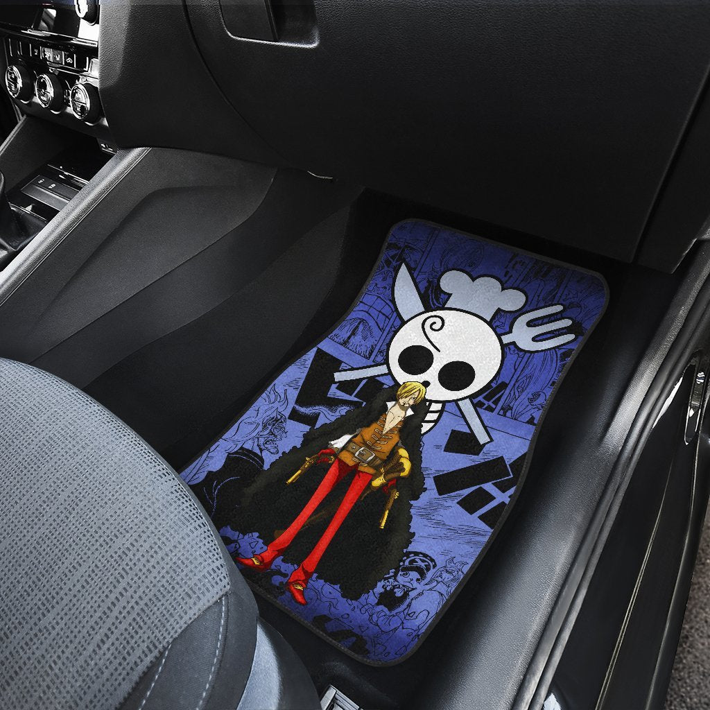 Sanji One Piece Car Floor Mats Manga Mixed Anime-Gear Wanta