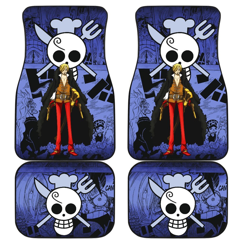 Sanji One Piece Car Floor Mats Manga Mixed Anime-Gear Wanta