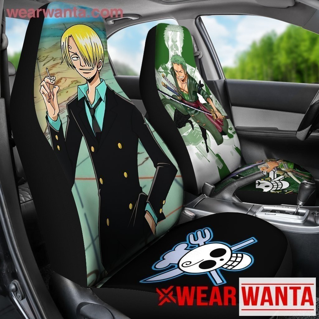 Sanji & Zoro One Piece Anime Car Seat Covers NH08-Gear Wanta