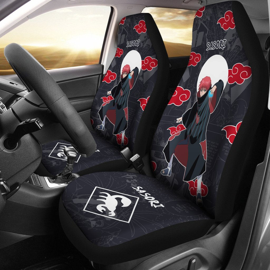 Sasori NRT Akatsuki Members Car Seat Covers Custom Anime Car Accessories-Gear Wanta