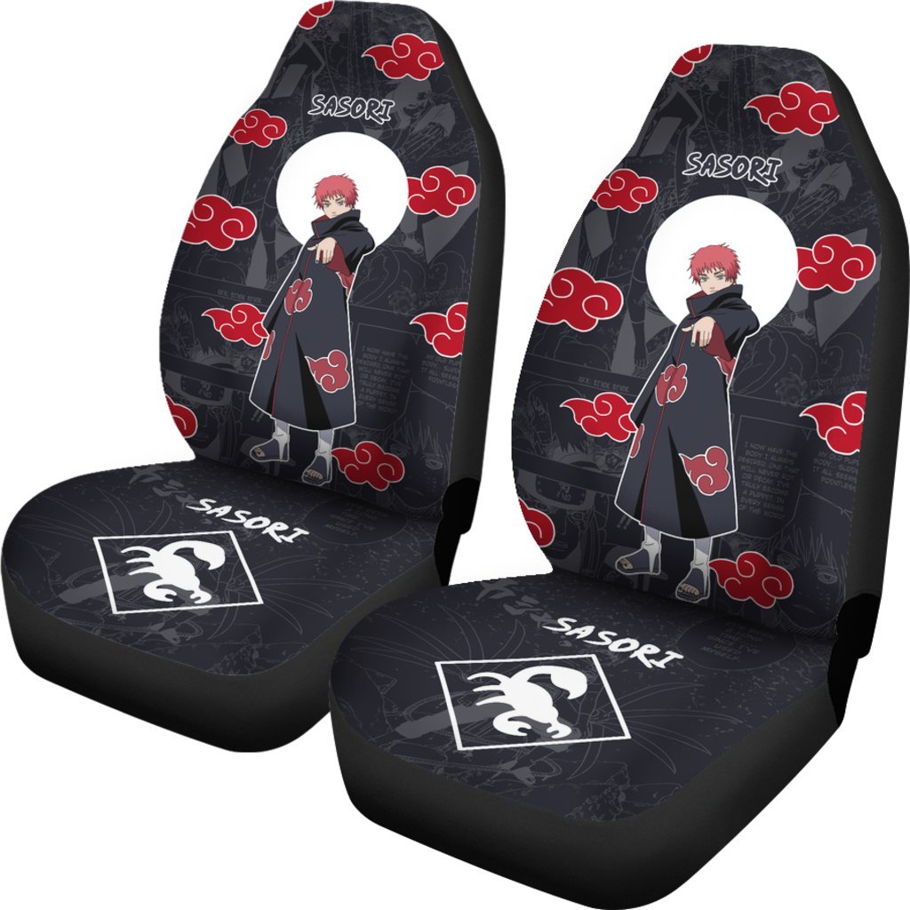 Sasori Uchiha NRT Akatsuki Members Car Seat Covers Like Anime-Gear Wanta