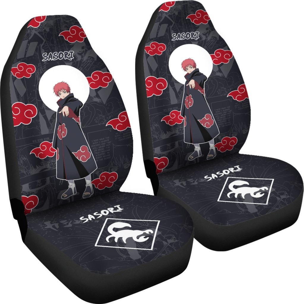 Sasori Uchiha NRT Akatsuki Members Car Seat Covers Like Anime-Gear Wanta