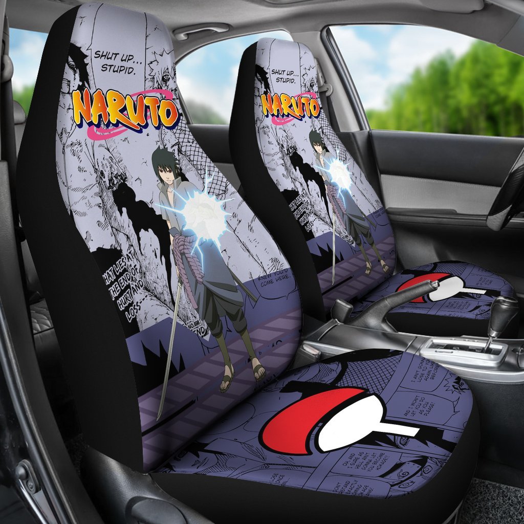 Sasuke Chidori Skill Car Seat Covers NRT Anime Fan-Gear Wanta