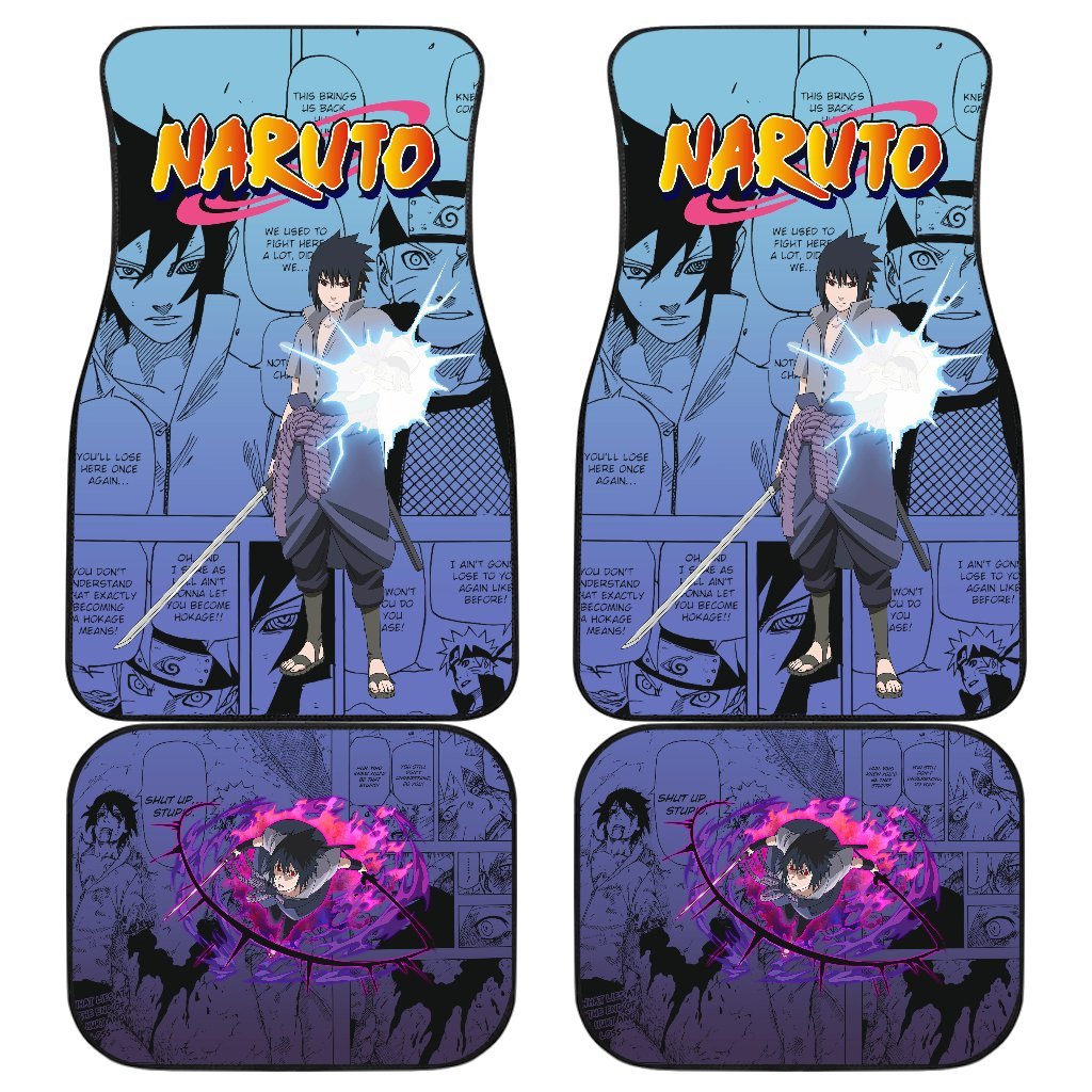 Sasuke NRT Car Floor Mats Gift For Memes Fan Anime-Gear Wanta