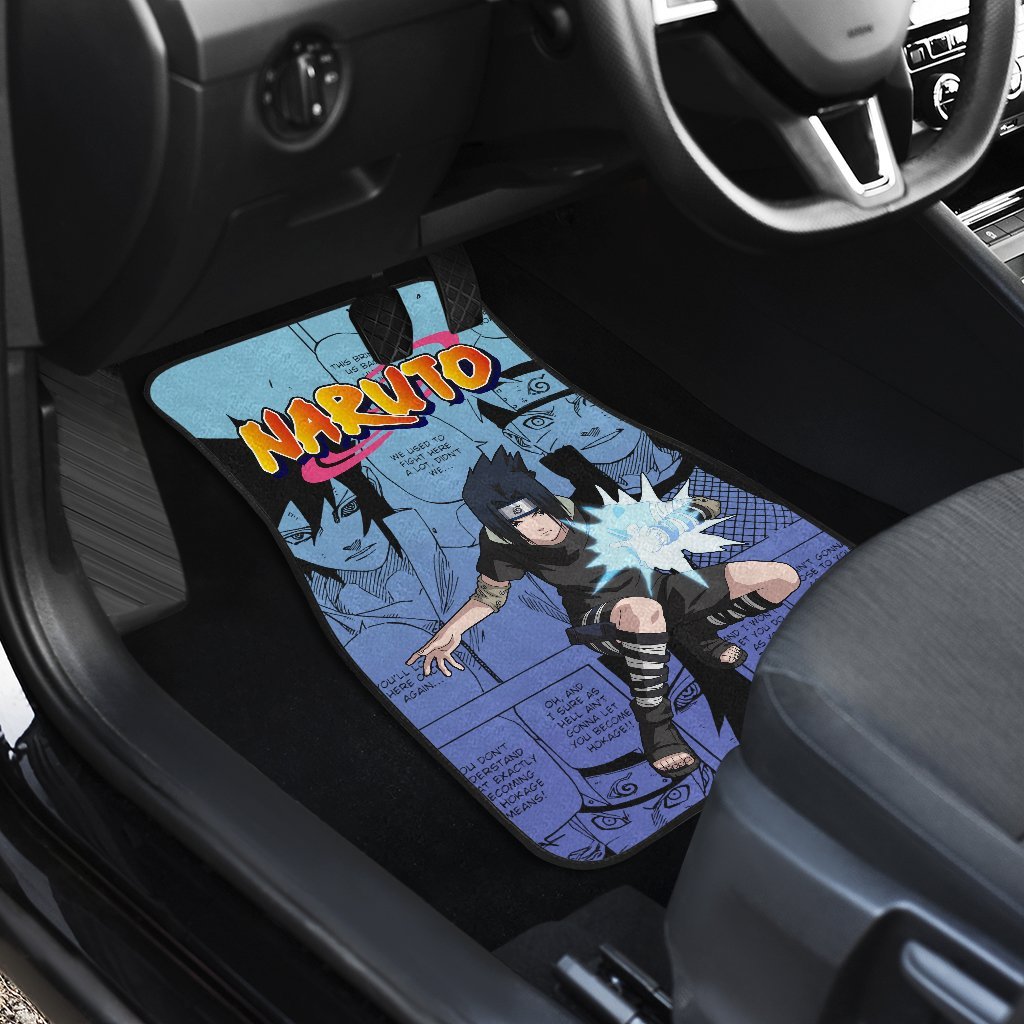 Sasuke NRT Car Floor Mats Gift For Strong Fan Anime-Gear Wanta