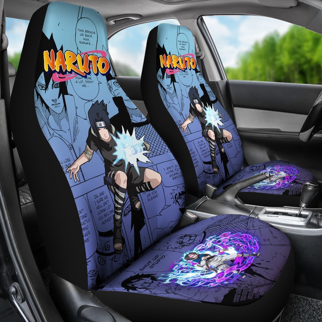 Sasuke NRT Car Seat Covers Custom Anime Car Accessories-Gear Wanta