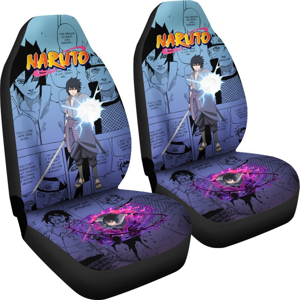 Sasuke NRT Car Seat Covers Gift For Special Fan Anime-Gear Wanta