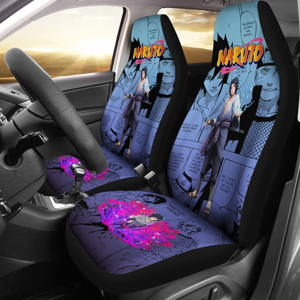 Sasuke NRT Car Seat Covers Gift For Strong Fan Anime-Gear Wanta