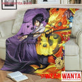 Sasuke Vs NRT Blanket Custom Anime NRT Home Decoration-Gear Wanta