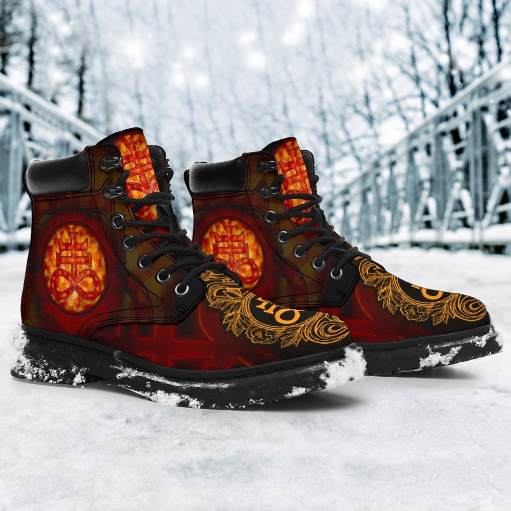 Satanic Brimstone Boots Shoes Gift Idea-Gear Wanta