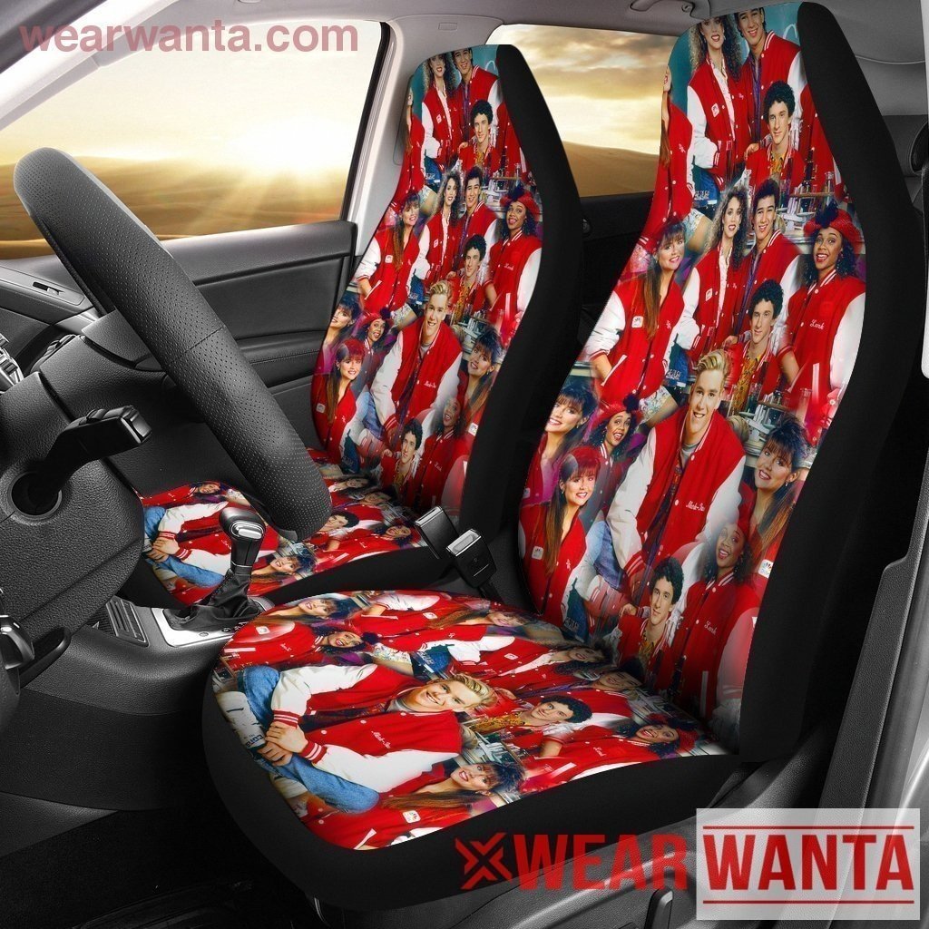 Saved by the Bell Car Seat Covers Sitcom Custom HH11-Gear Wanta