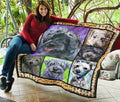 Schnoodle Dog Quilt Blanket Funny Mixed Breed Dog-Gear Wanta