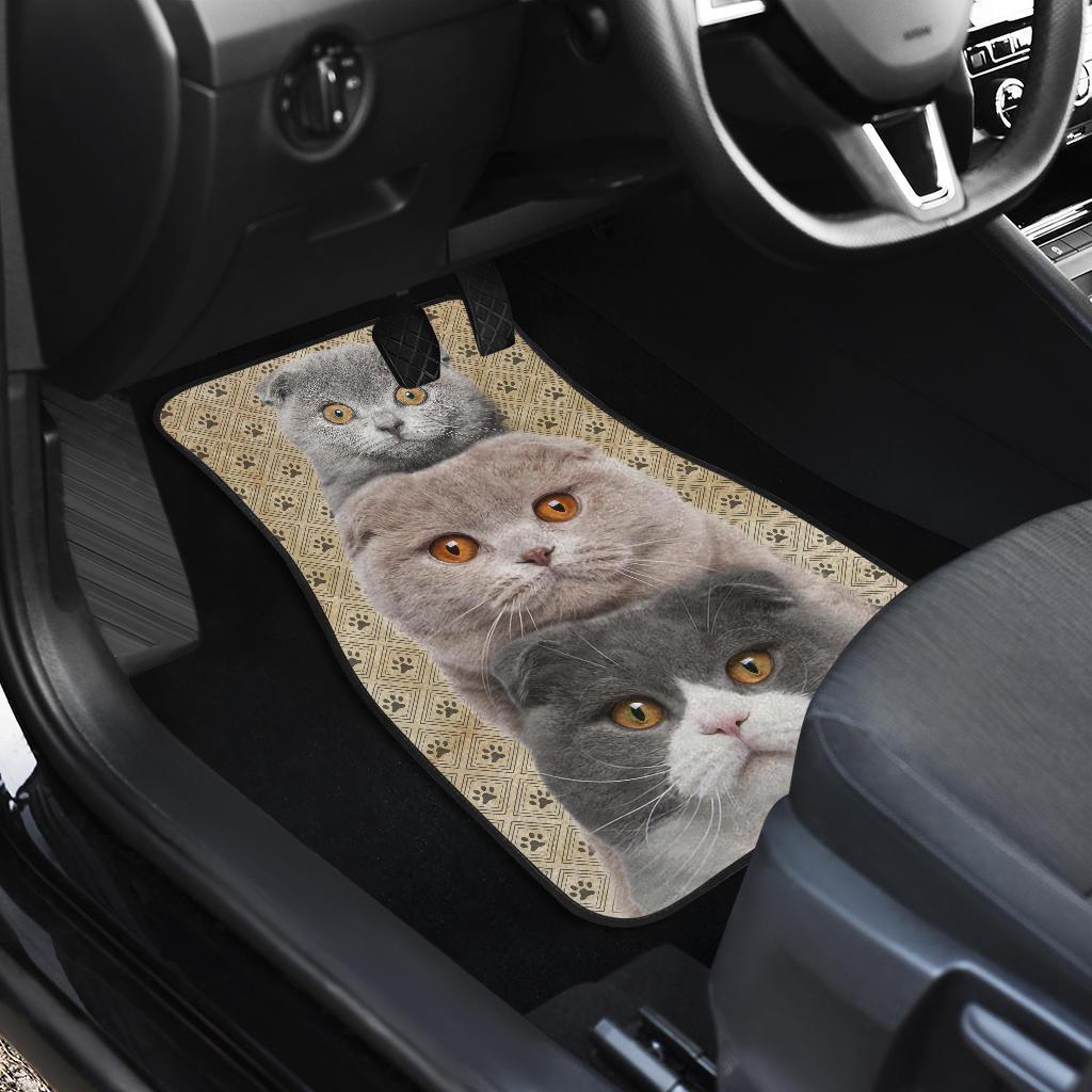 Scottish Fold Cat Car Floor Mats For Scottish Fold Cat Lover-Gear Wanta