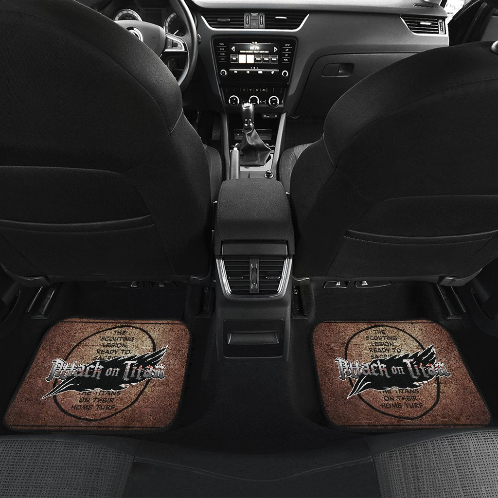 Scouting Legion Attack On Titan Car Floor Mats Anime-Gear Wanta