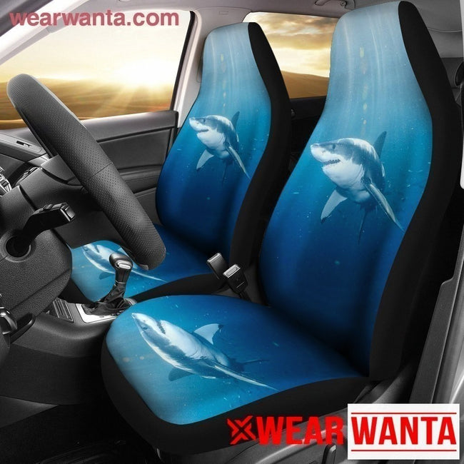 Sea Underwater Sunlight Shark Car Seat Covers-Gear Wanta