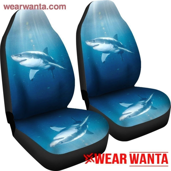 Sea Underwater Sunlight Shark Car Seat Covers-Gear Wanta