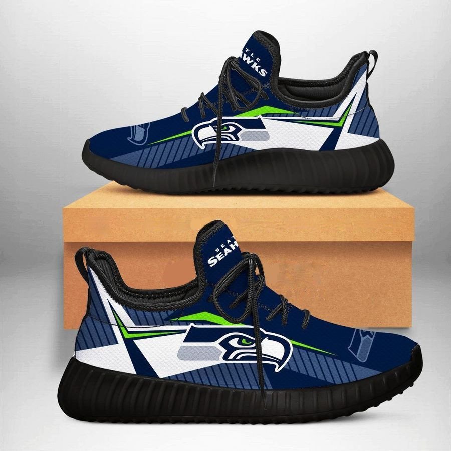 Seattle Seahawks 1 Shoes Black Shoes Fan Gift Idea Runnin-Gear Wanta