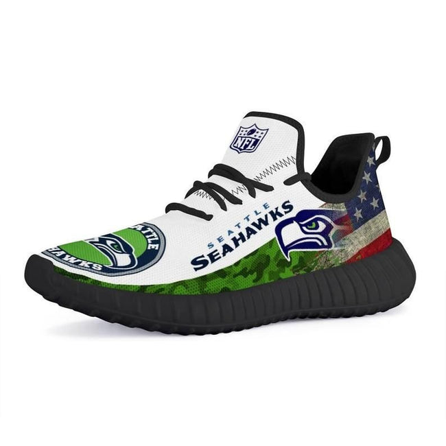 Seattle Seahawks Sneakers Custom Shoes black 40 shoes Fan-Gear Wanta