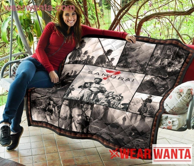 Seven Samurai 1954 Movies Quilt Blanket-Gear Wanta
