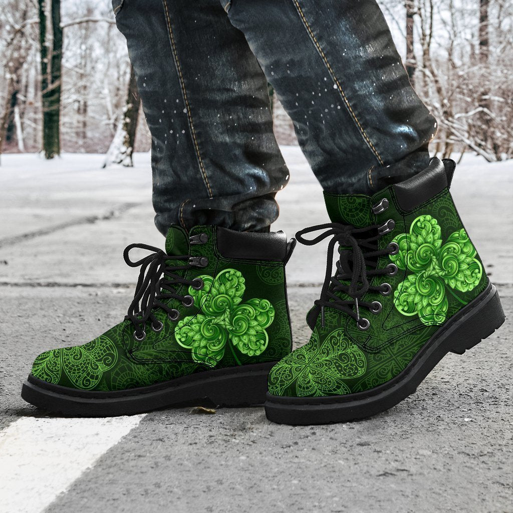 Shamrock Boots Shoes St Patrick Day Gift Idea-Gear Wanta