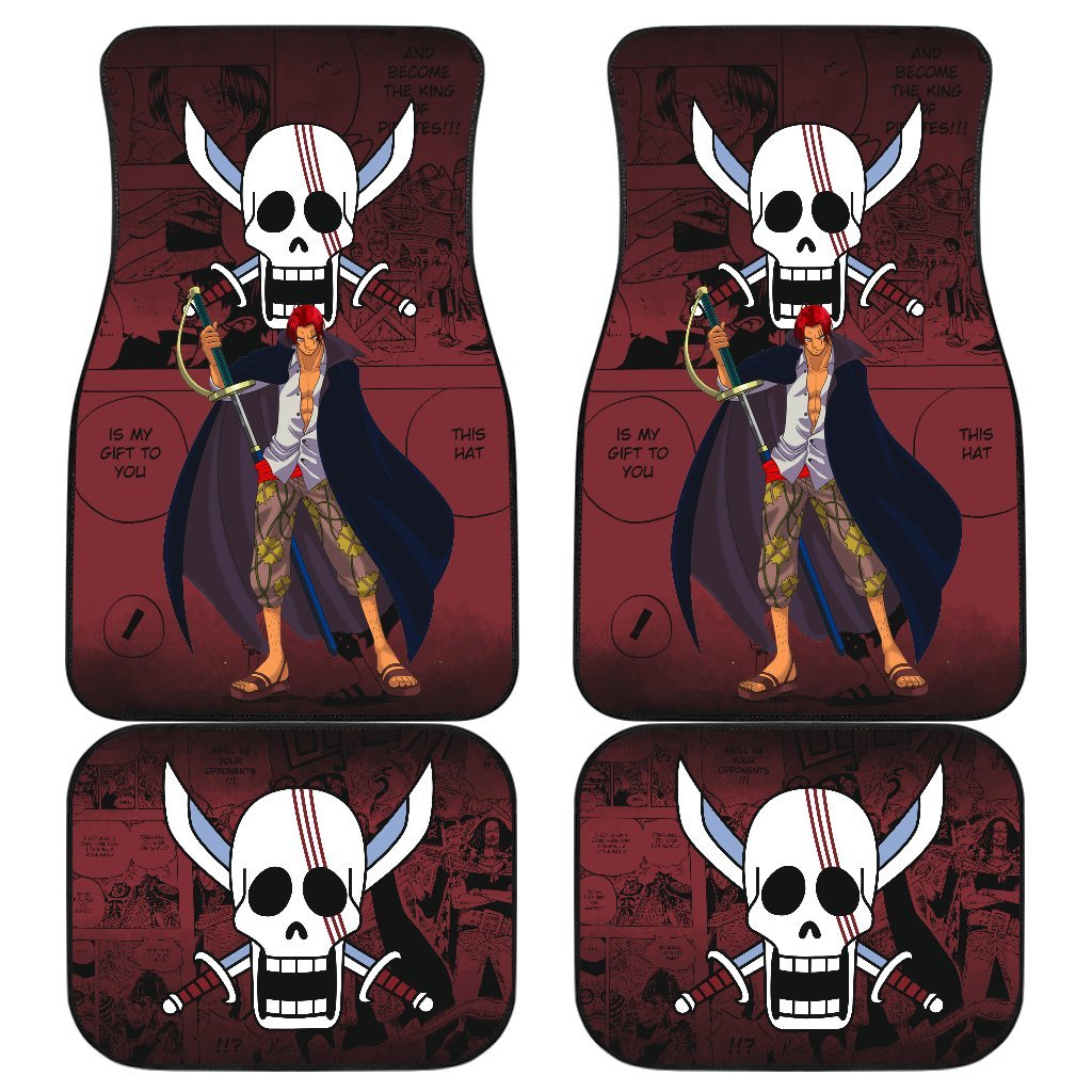 Shanks One Piece Car Floor Mats Manga Mixed Anime-Gear Wanta