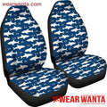 Shark Pattern Navy Shark Car Seat Covers-Gear Wanta